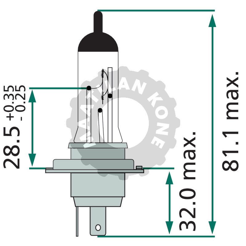 Halogeenipolttimo H4