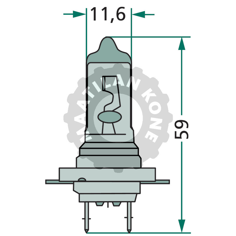 Halogeenipolttimo H7