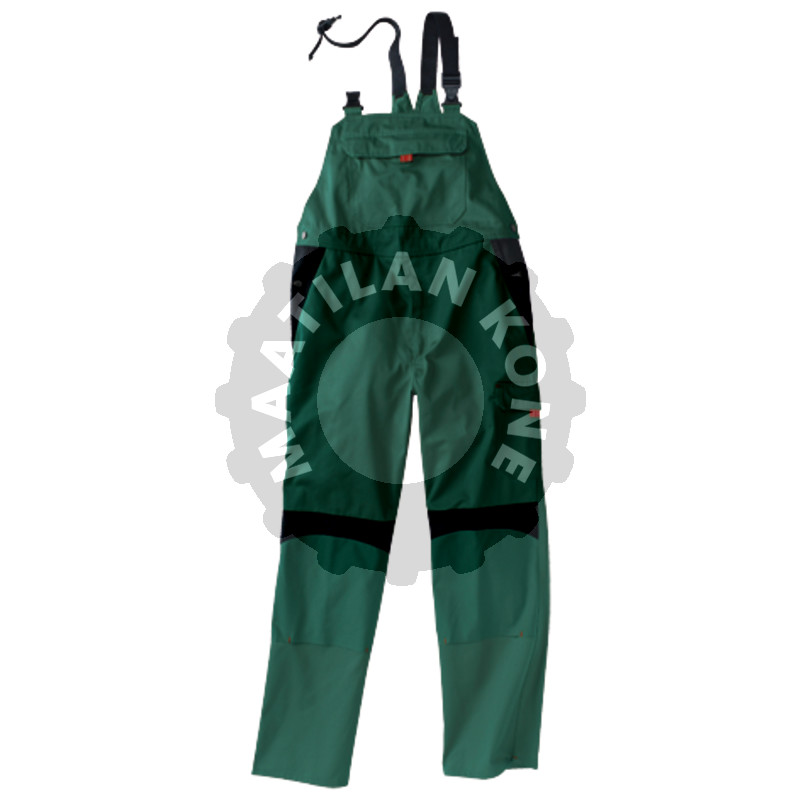 Haalarit sammaleenvihreä/musta, koko 46