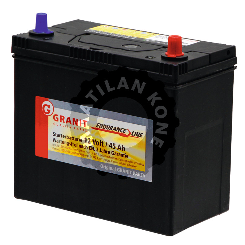 Akku 12V 45Ah täysi
