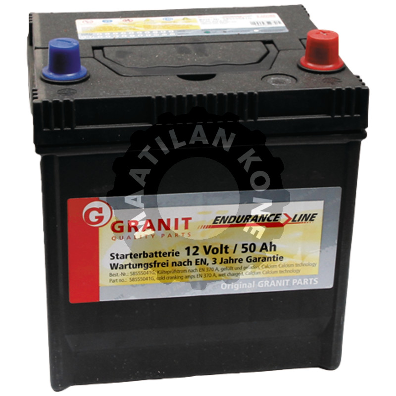Akku 12V 50Ah täysi
