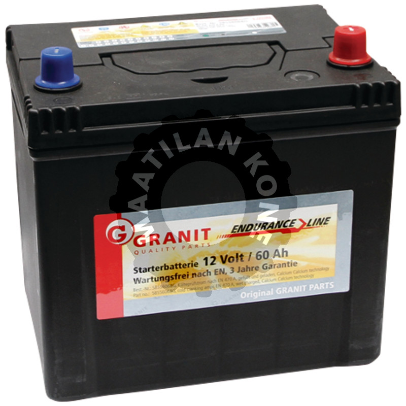 Akku 12V 60Ah täysi