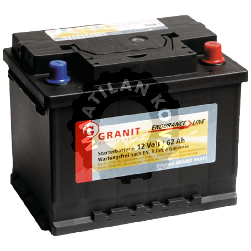 Akku 12V 62Ah täysi
