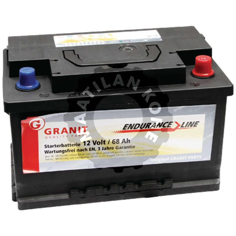 Akku 12V 68Ah täysi