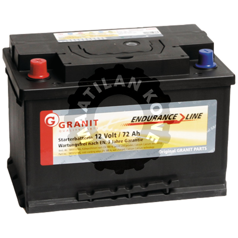 Akku 12V 72Ah täysi
