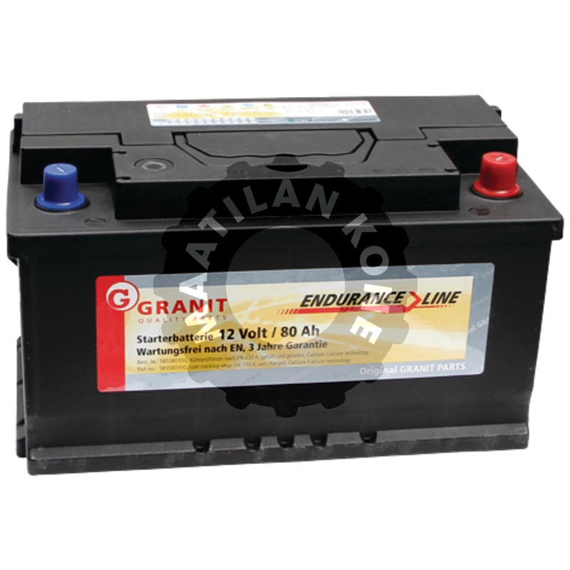 Akku 12V 80Ah täysi
