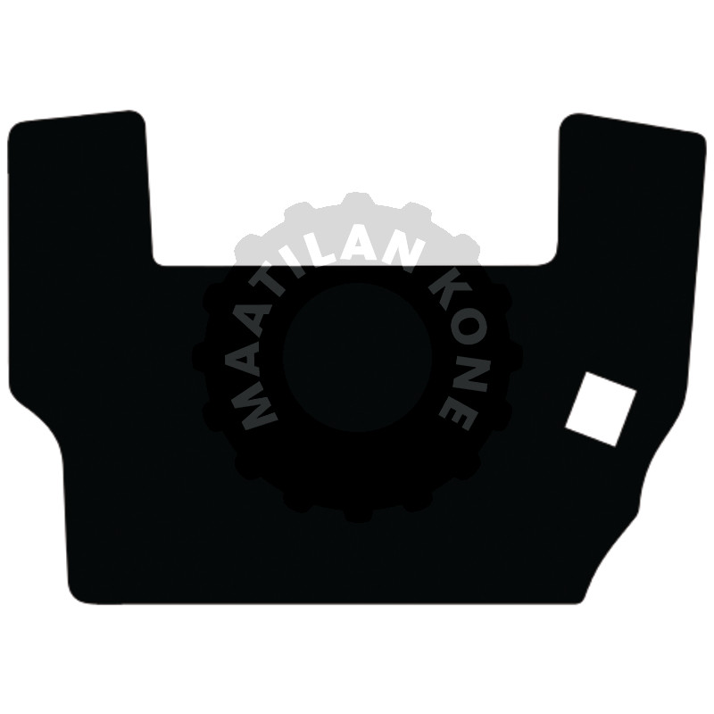 Lattiamatto, veluuri, musta