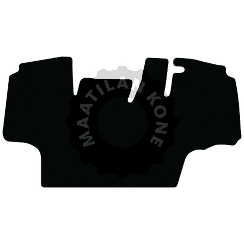 Lattiamatto, veluuri, musta