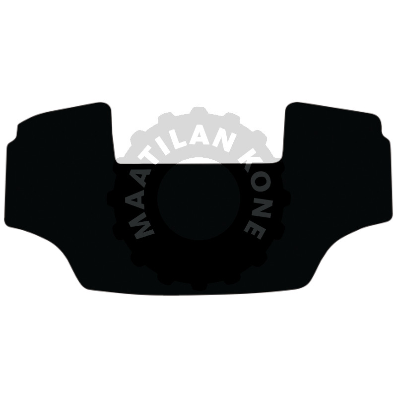 Lattiamatto, veluuri, musta