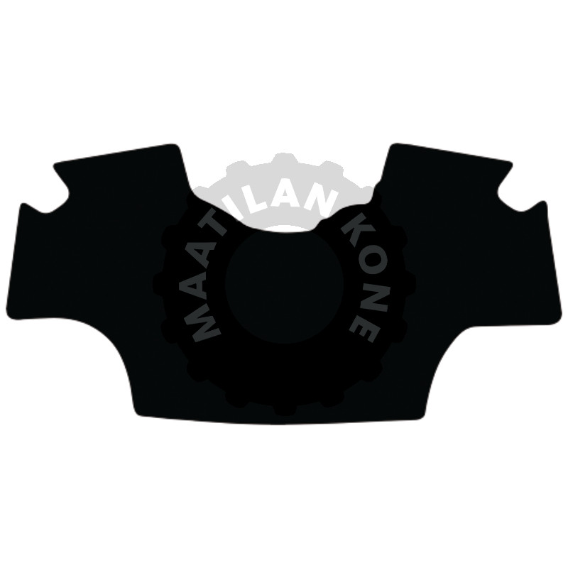 Lattiamatto, veluuri, musta