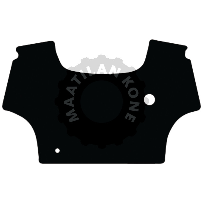 Lattiamatto, veluuri, musta