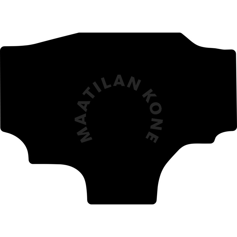 Lattiamatto, veluuri, musta