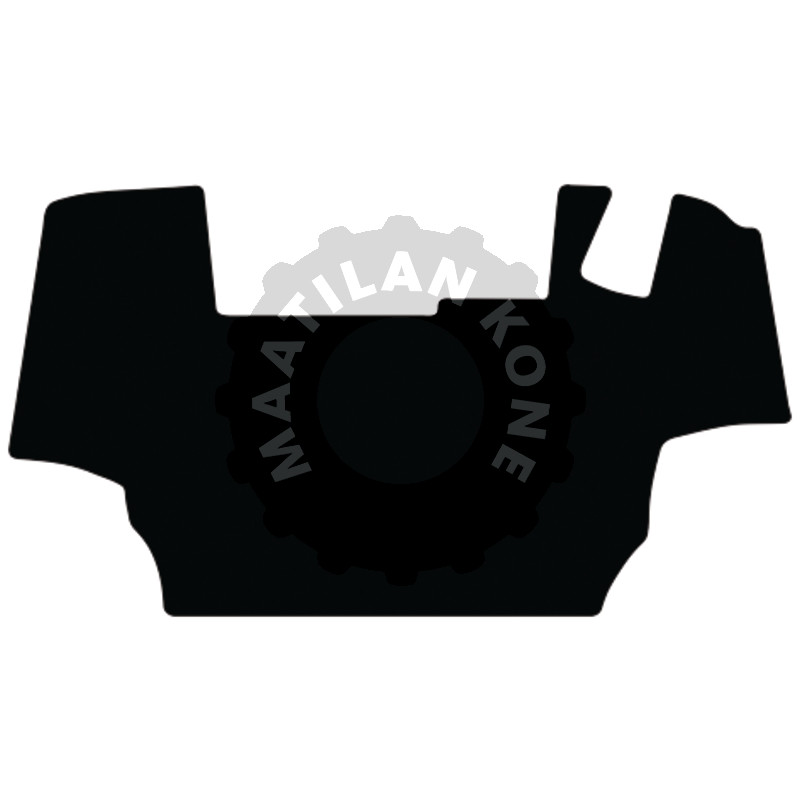 Lattiamatto, veluuri, musta