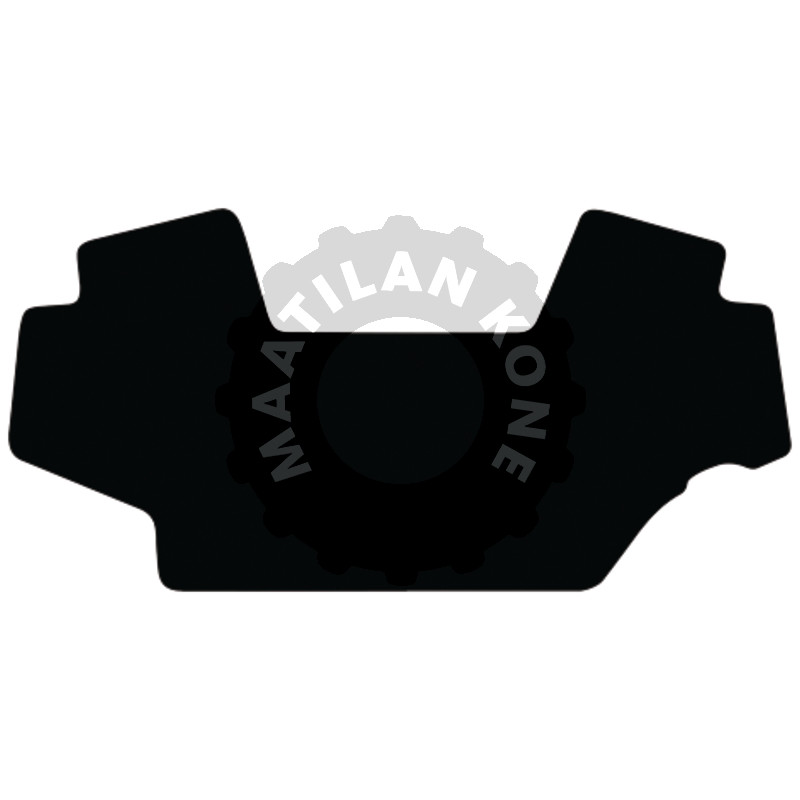 Lattiamatto, veluuri, musta