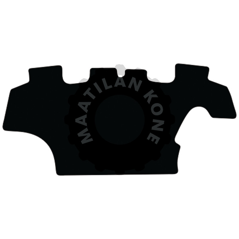 Lattiamatto, veluuri, musta