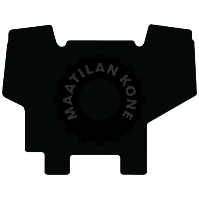 Lattiamatto, veluuri, musta