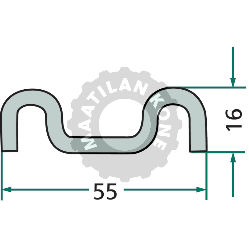 Lattiakuljettimen tanko