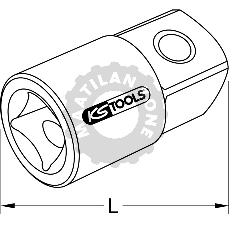 1/2" pienentävä sovite