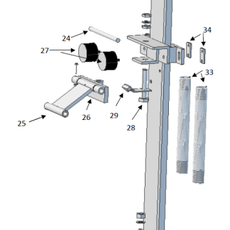 Ylempi pystysuora varsi, osa 25